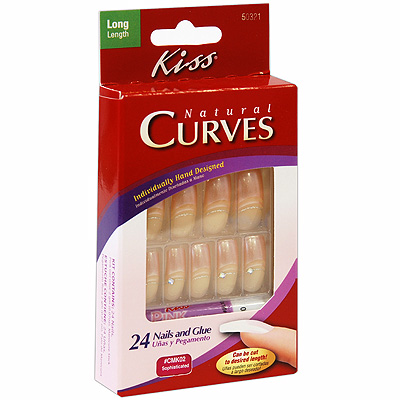 Набор накладных ногтей "Natural Curves", c клеем Цвет: перламутр и качественной продукции Товар сертифицирован инфо 12964h.
